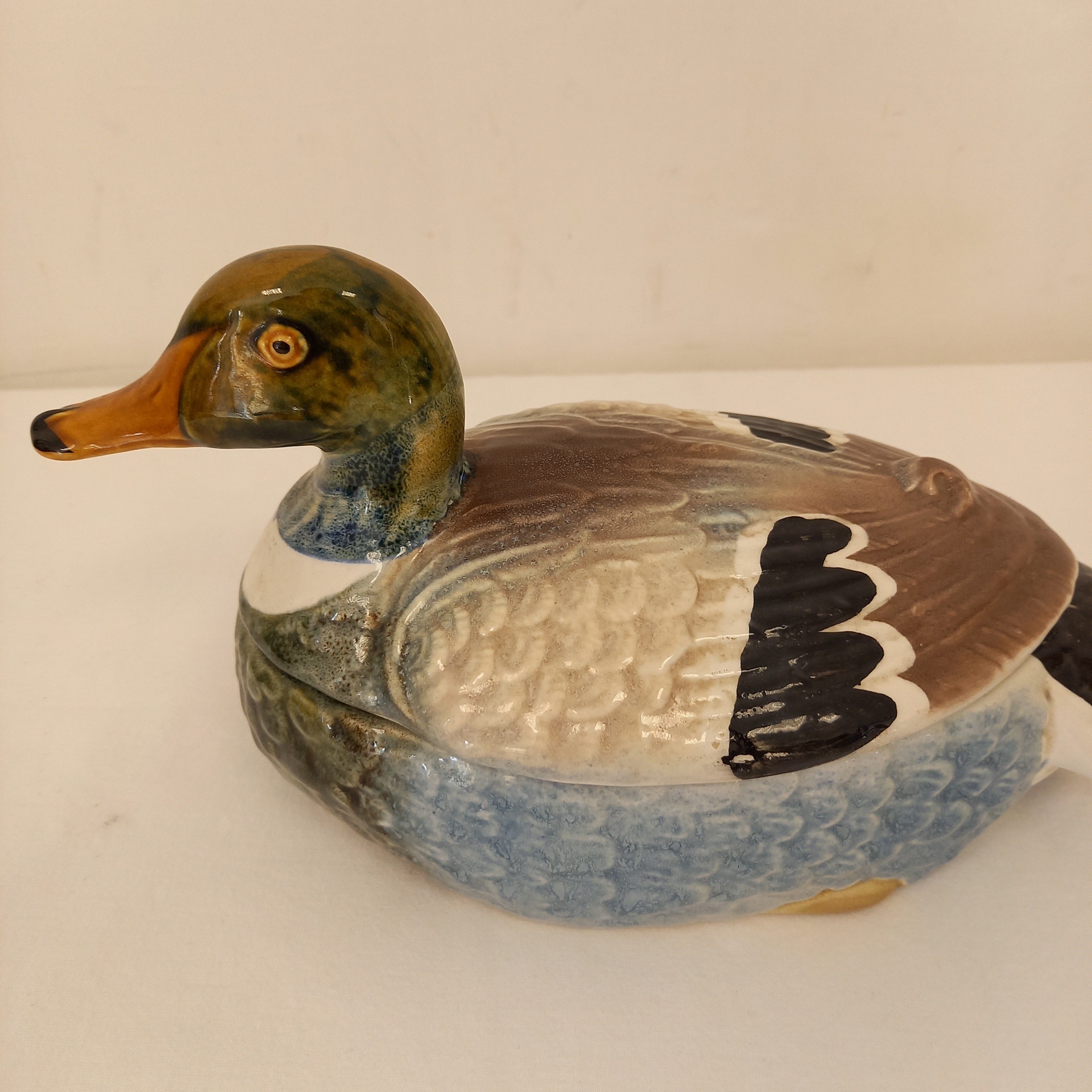 Voir photo 6 de Authentique Français Terrine de Canard - Faience Terrine de Michel Caugant - Plat de Foie Gras - Authentique Français Terrine de Canard - Faience Terrine de Michel Caugant - Plat de Foie Gras - reconditionné photo 6