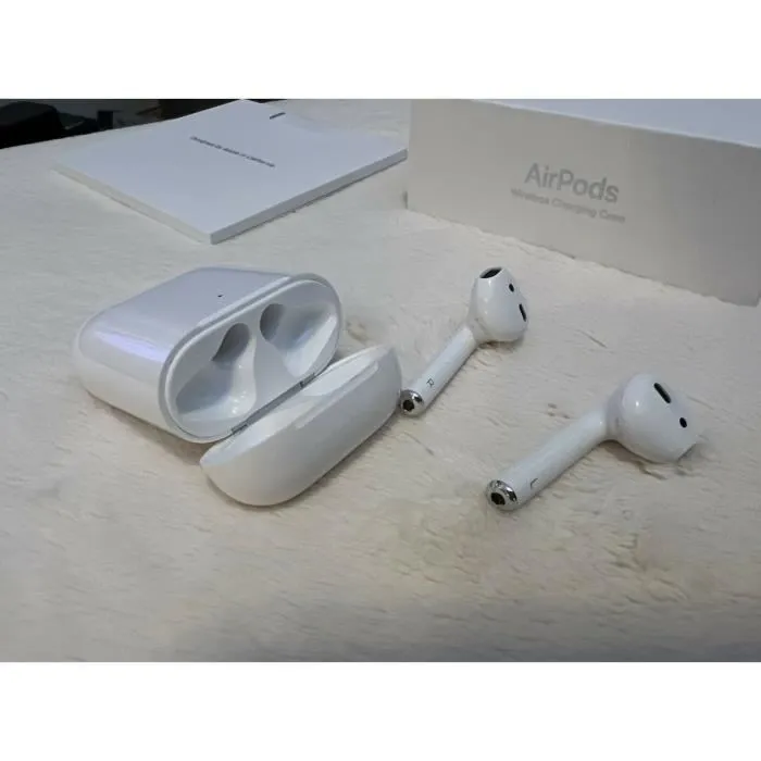 Authentiques Apple AirPods 2e génération Avec boîtier de charge sans fil Reconditionné - 45,96 € Authentiques Apple AirPods 2e génération Avec boîtier de charge sans fil Reconditionné Apple reconditionné disponible sur Cdiscount Seconde Vie