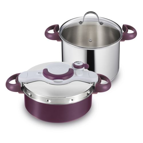 Autocuiseur Tefal ClipsoMinut' Duo Set P4635301 Violet et Argent État correct SEB reconditionné disponible sur Fnac
