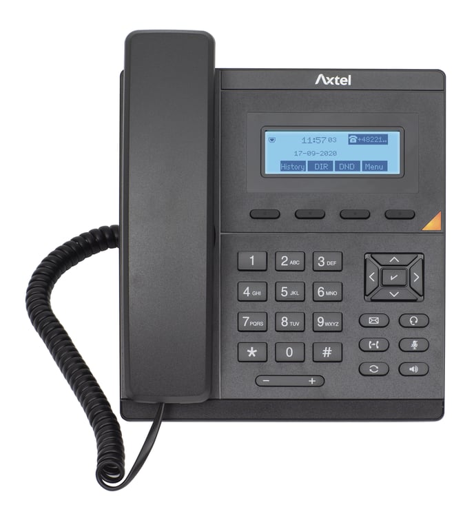 Axtel AX-200 téléphone fixe Noir 1 lignes LCD - Très bon état Très bon état Axtel reconditionné disponible sur Pixmania