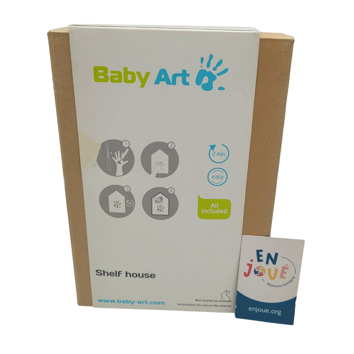 Voir photo 3 de Baby Art - Étagère maison empreinte - Dés la naissance. Baby Art - Étagère maison empreinte - Dés la naissance. Bon état reconditionné photo 3