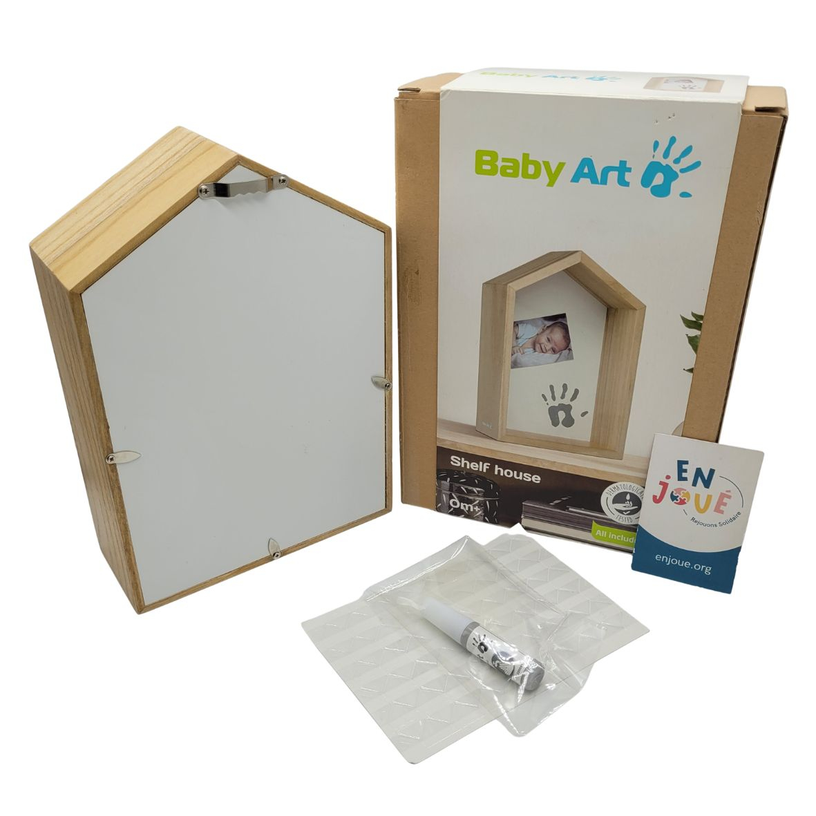Voir photo 4 de Baby Art - Étagère maison empreinte - Dés la naissance. Baby Art - Étagère maison empreinte - Dés la naissance. Bon état reconditionné photo 4