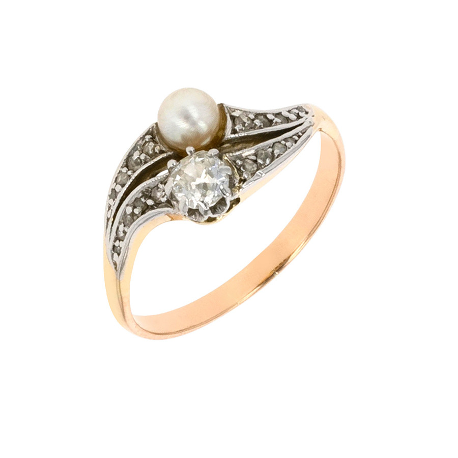 Bague ancienne perle Parfait état - 900,00 € Bague ancienne perle Parfait état reconditionné disponible sur Gemme Les Bijoux