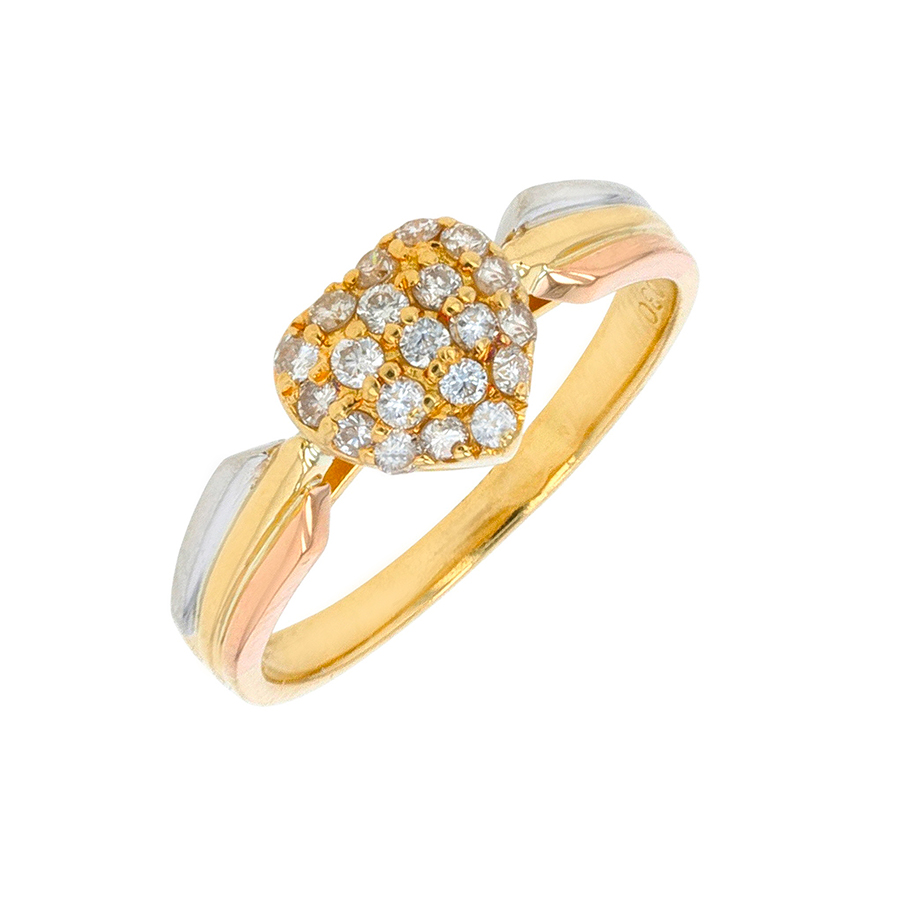 Bague coeur diamants Parfait état - 990,00 € Bague coeur diamants Parfait état reconditionné disponible sur Gemme Les Bijoux