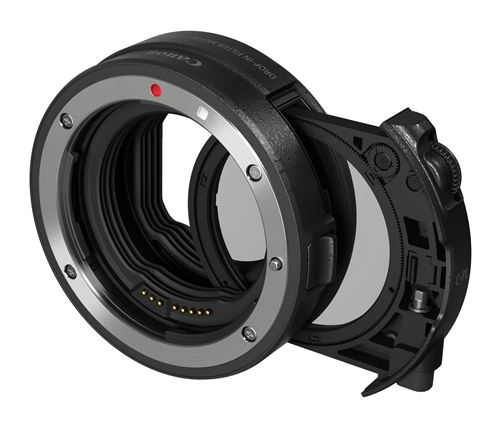Bague d'adaptation Canon pour objectif EF et EF-S avec Filtre polarisant circulaire insérable sur boitier EOS R État correct Canon reconditionné disponible sur Fnac