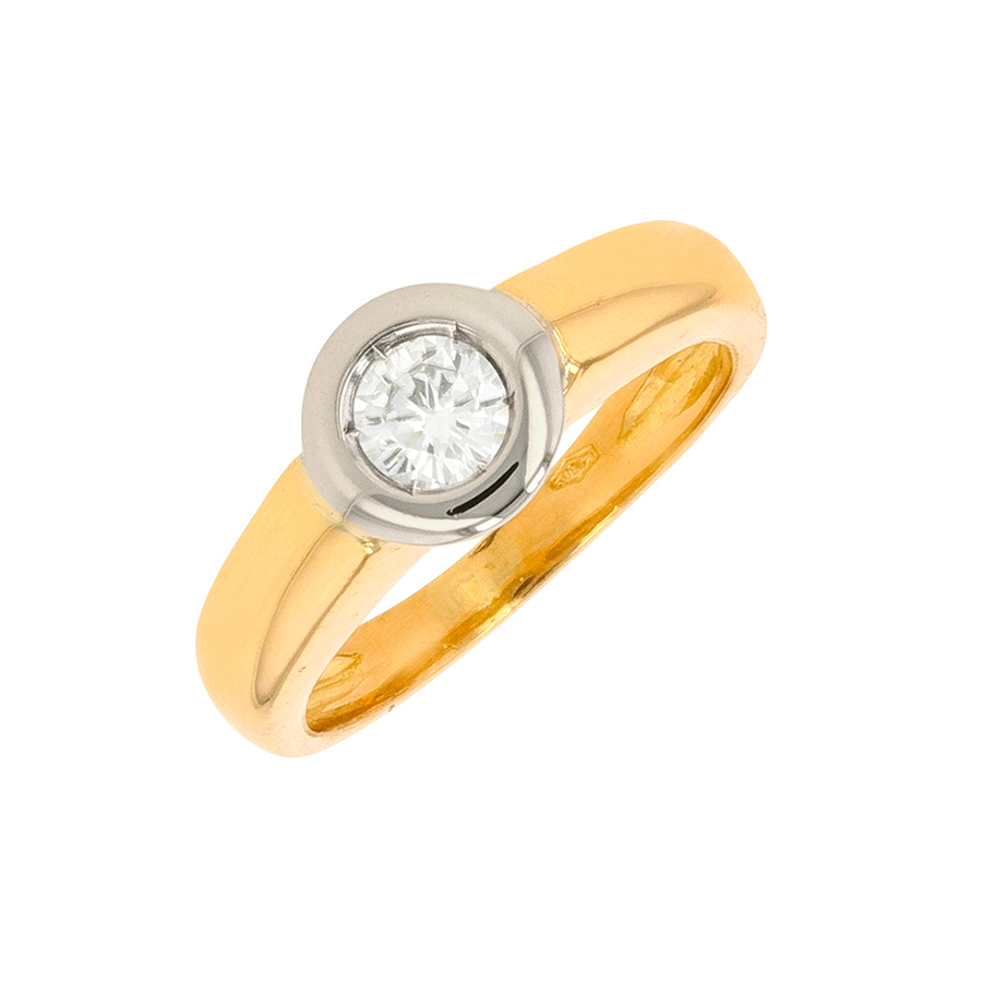 Bague diamant 0.23 Parfait état - 1100,00 € Bague diamant 0.23 Parfait état reconditionné disponible sur Gemme Les Bijoux
