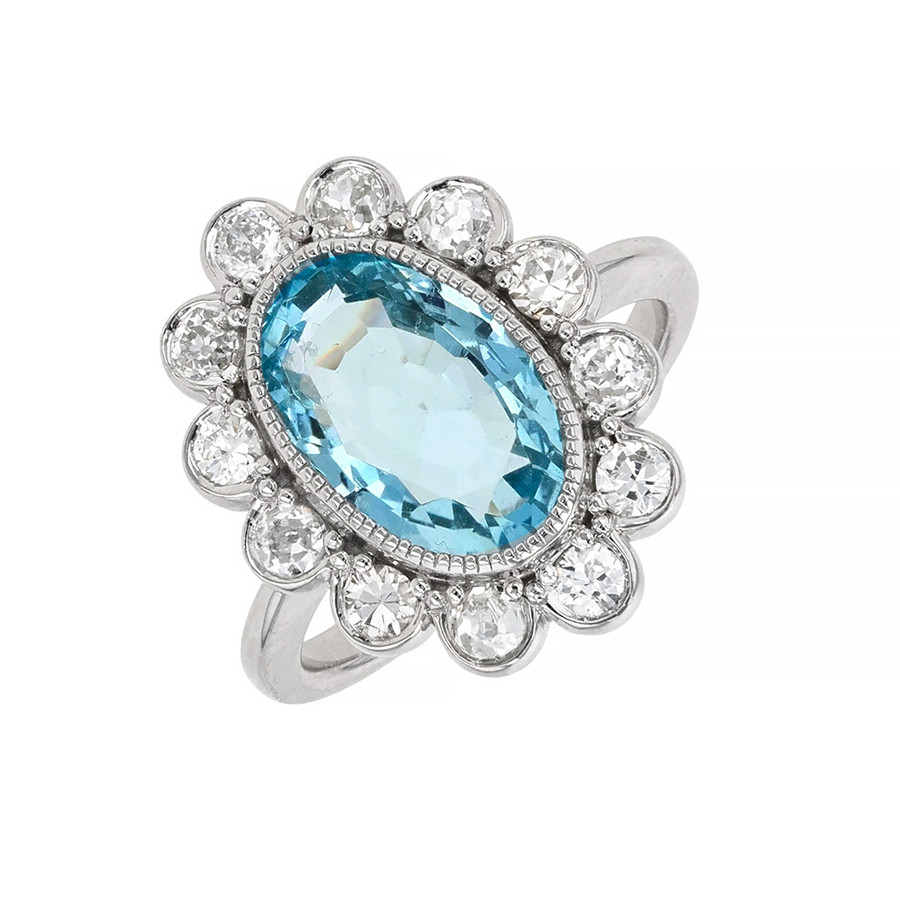 Bague marguerite Parfait état - 3980,00 € Bague marguerite Parfait état reconditionné disponible sur Gemme Les Bijoux