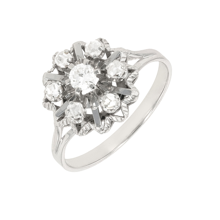 Bague marguerite Parfait état - 870,00 € Bague marguerite Parfait état reconditionné disponible sur Gemme Les Bijoux