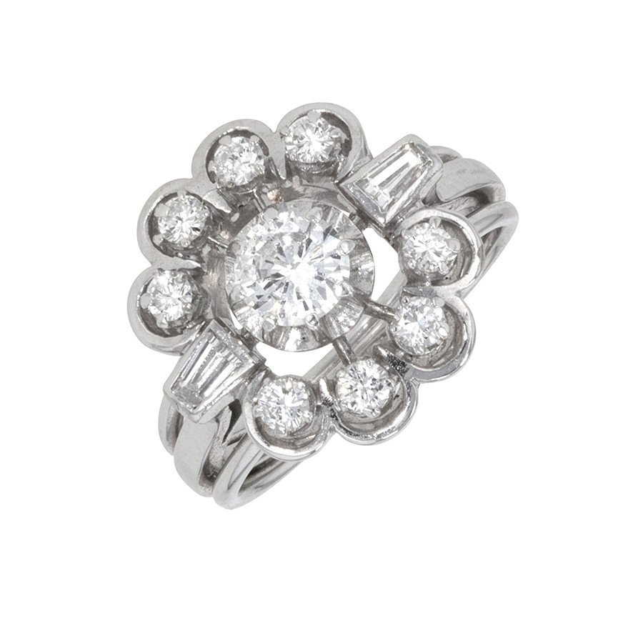 Bague marguerite Parfait état - 1985,00 € Bague marguerite Parfait état reconditionné disponible sur Gemme Les Bijoux
