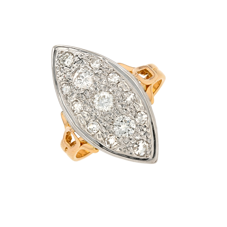 Bague marquise Parfait état - 1790,00 € Bague marquise Parfait état reconditionné disponible sur Gemme Les Bijoux