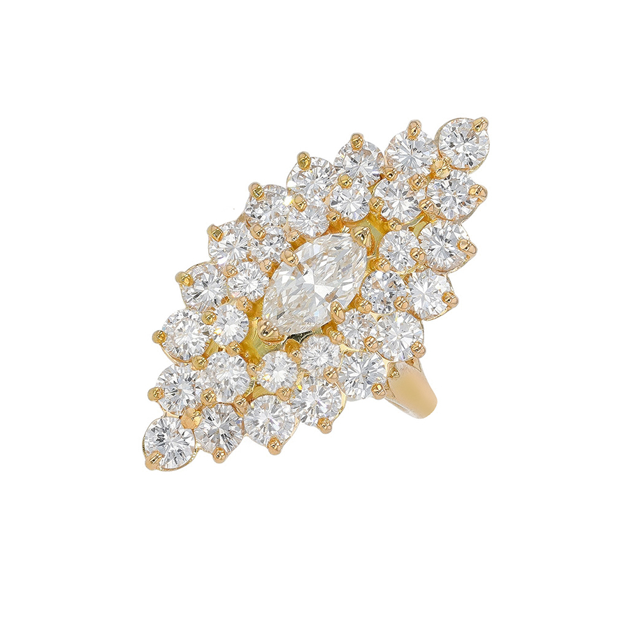 Acheter Bague marquise Parfait état - 5400,00 € Bague marquise Parfait état reconditionné disponible sur Gemme Les Bijoux