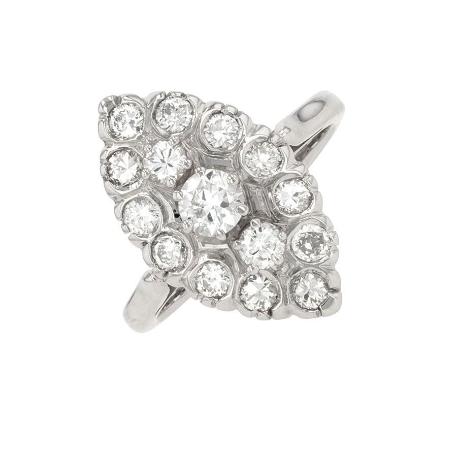 Bague marquise Parfait état - 2700,00 € Bague marquise Parfait état reconditionné disponible sur Gemme Les Bijoux