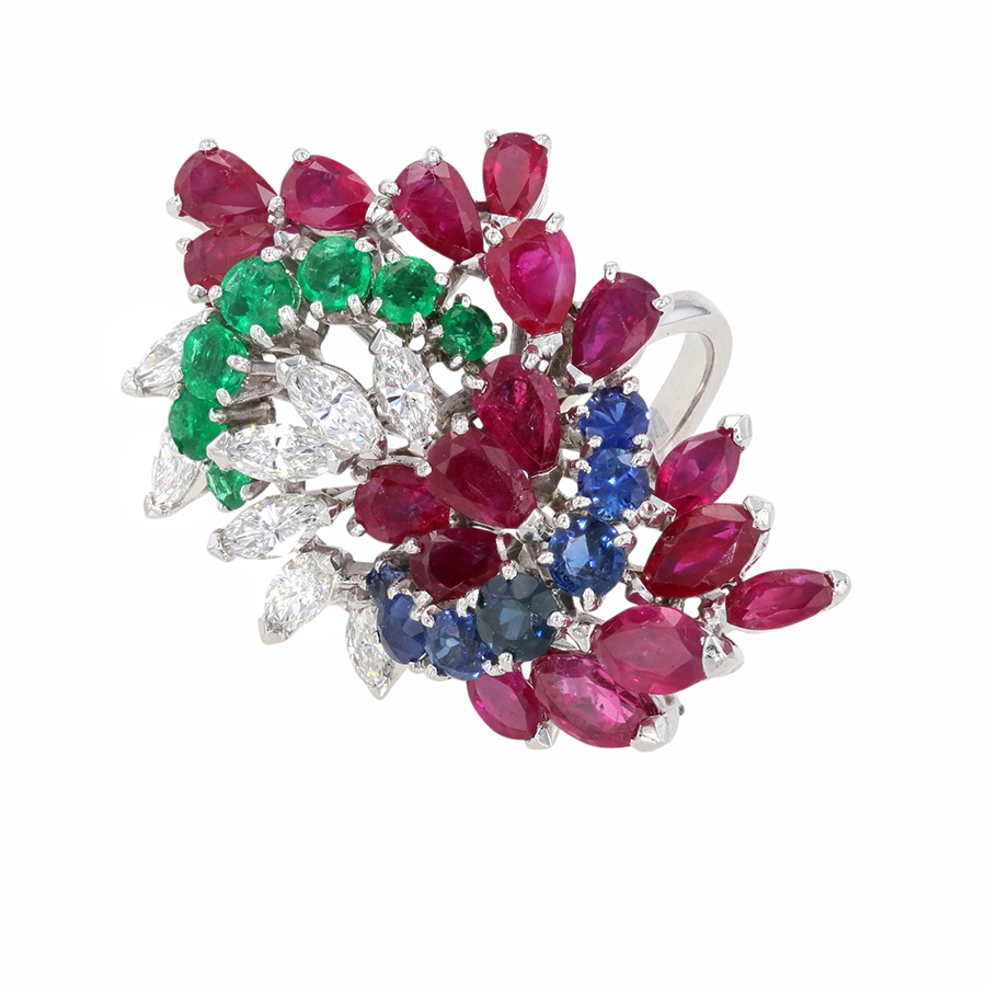 Bague saphirs, Parfait état - 4200,00 € Bague saphirs, Parfait état reconditionné disponible sur Gemme Les Bijoux