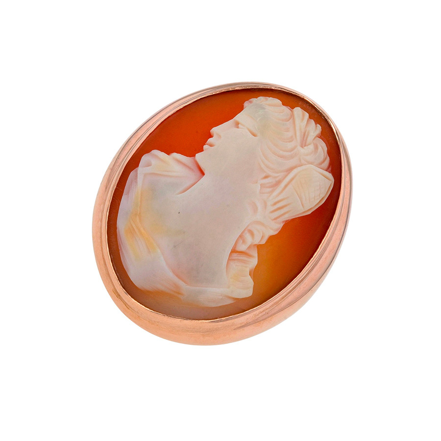 Bague vintage Camée Parfait état - 3990,00 € Bague vintage Camée Parfait état reconditionné disponible sur Gemme Les Bijoux