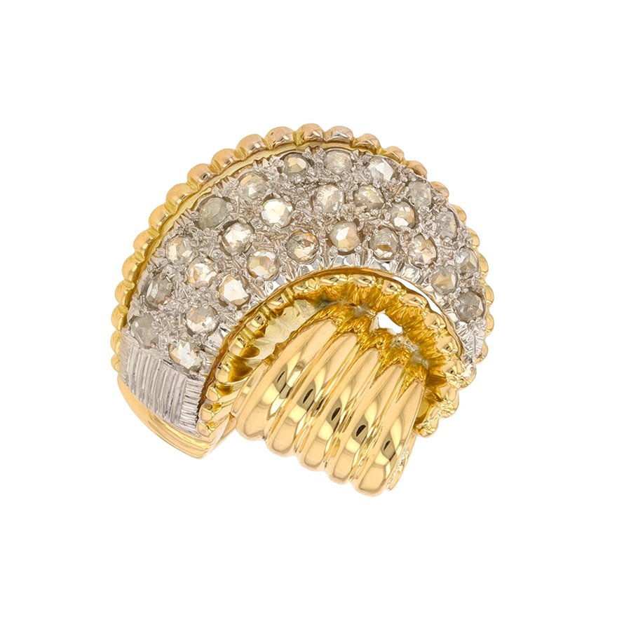 Bague vintage roses Parfait état - 3900,00 € Bague vintage roses Parfait état reconditionné disponible sur Gemme Les Bijoux