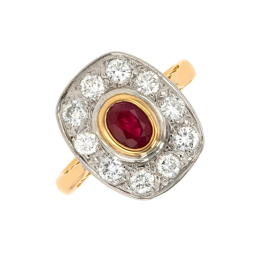 Bague vintage rubis Parfait état - 1950,00 € Bague vintage rubis Parfait état reconditionné disponible sur Gemme Les Bijoux