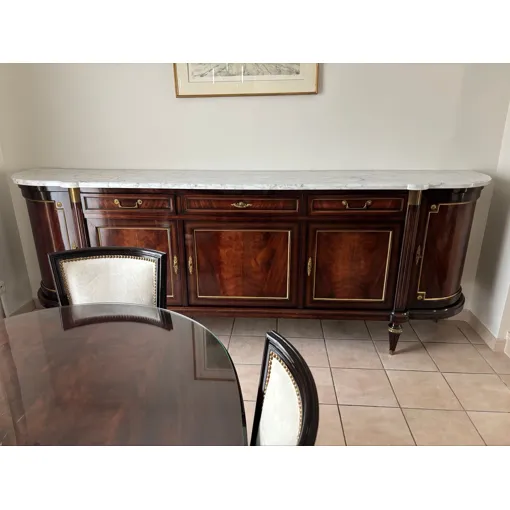 Bahut en acajou massif dessus en marbre enfilade avec dessus en marbre Style LOUISXVI occasion reconditionné disponible sur Rakuten