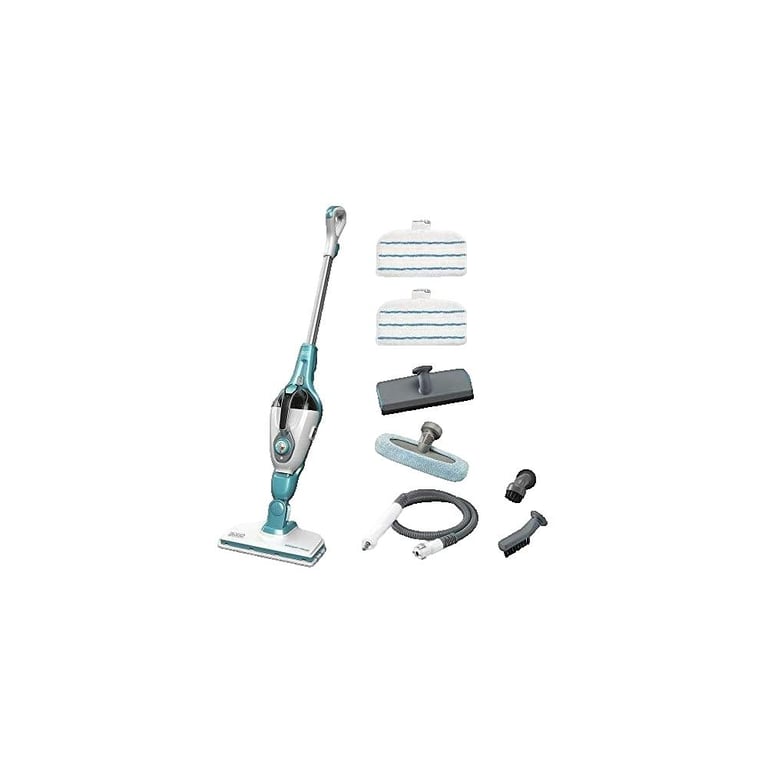 Balai vapeur Black & Decker FSMH1321 1300 W blanc et aqua - Très bon état Très bon état Black & Decker reconditionné disponible sur Pixmania