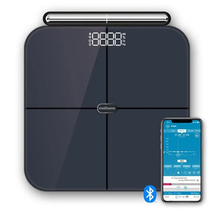 Balance analytique holistique - MEDISANA - BS 850 - 8 capteurs - 20 indicateurs (composition corporelle) - Bluetooth Reconditionné Medisana reconditionné disponible sur Cdiscount Seconde Vie