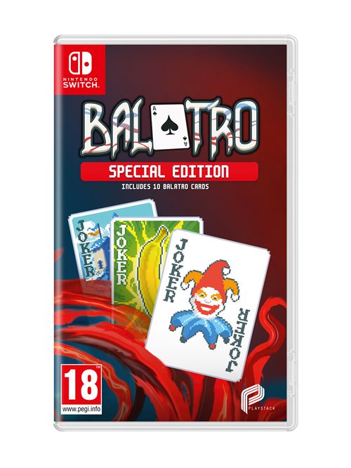 Balatro Special Edition Nintendo Switch État correct - 82,68 € Balatro Special Edition Nintendo Switch État correct Just for Games reconditionné disponible sur Fnac
