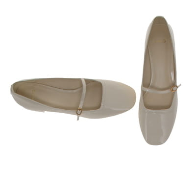 Voir photo 2 de Ballerines écrues à talons 4 cm - Femme - MNG - Pointure 35 Ballerines écrues à talons 4 cm - Femme - MNG - Pointure 35 Très bon état reconditionné photo 2