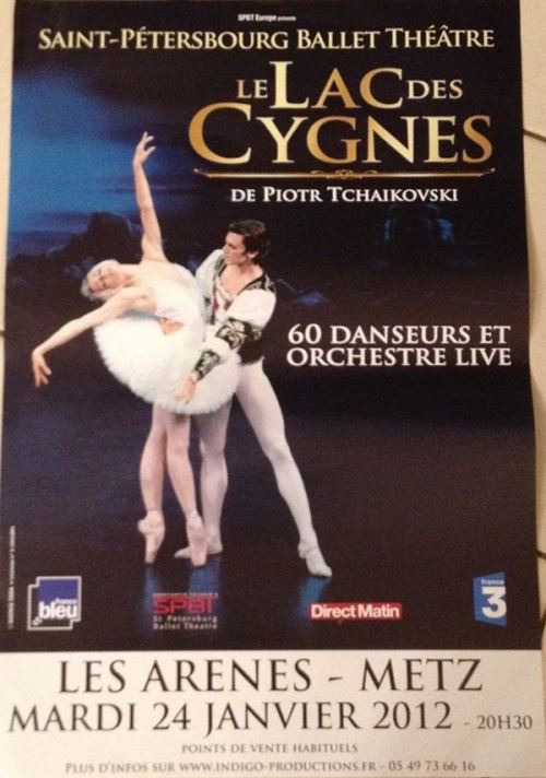 Ballet - Le Lac Des Cygnes - 40x60 cm - AFFICHE / POSTER État correct reconditionné disponible sur Fnac