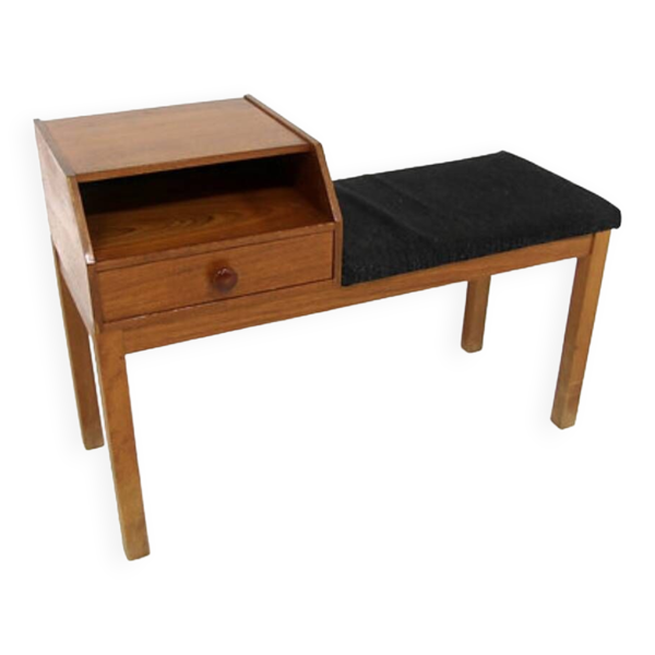 Banc-téléphone scandinave teck, Suède, 1960 Bon état - alternatives disponibles sur Dero Banc-téléphone scandinave teck, Suède, 1960 Bon état reconditionné (offre indisponible)