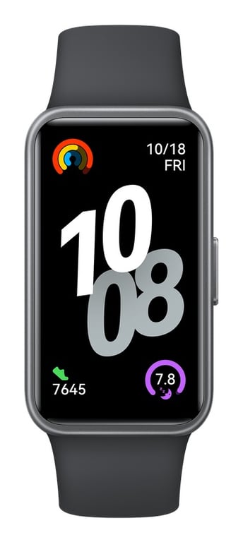 Band 10 AMOLED Bracelet connecté, Noir - Excellent état Parfait état Huawei reconditionné disponible sur Pixmania