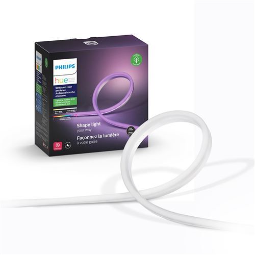 Bande lumineuse LED Blanc et couleur Lightstip Philips Hue 2 m État correct Philips Hue reconditionné disponible sur Fnac
