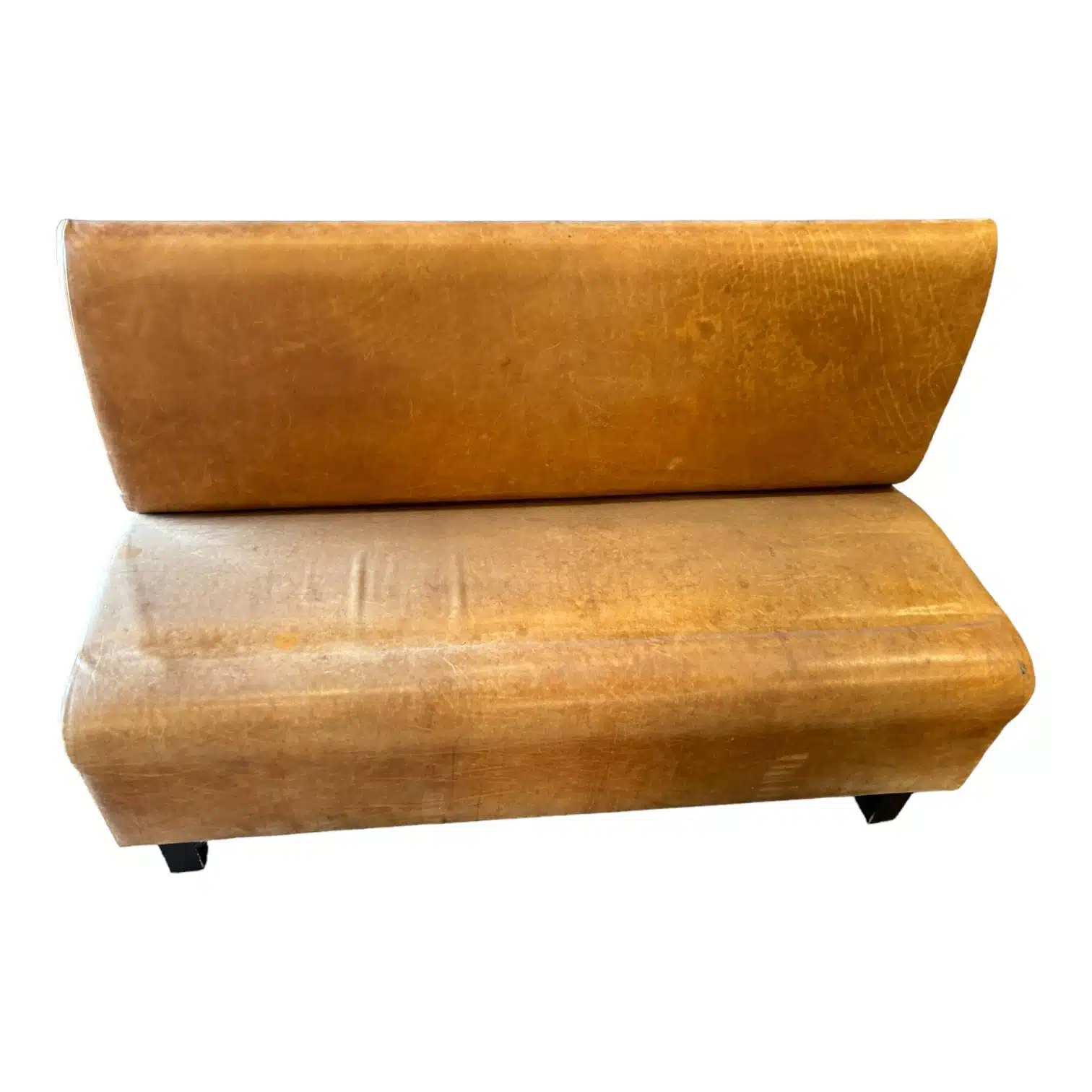 Banquette camel 134 cm d’occasion reconditionné photo 3