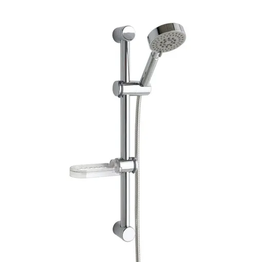 BARRE DE DOUCHE AVEC DOUCHETTE ET PORTE-SAVON Bon état reconditionné disponible sur Rakuten