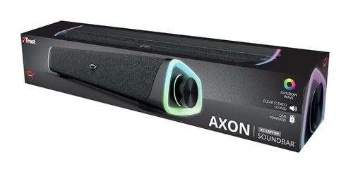 Barre de son à éclairage RVB Trust GXT 620 Axon Noir État correct Trust reconditionné disponible sur Fnac