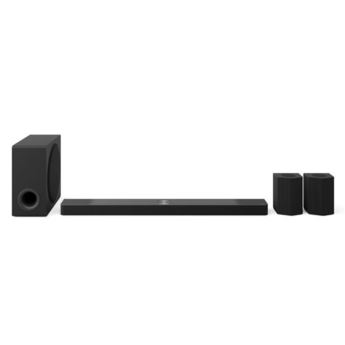 Barre de son LG S95TR Dolby Atmos 9.1.5 ch Noir + Caisson de basse sans-fil + Enceintes arrières sans-fil DTS:X État correct LG reconditionné disponible sur Fnac