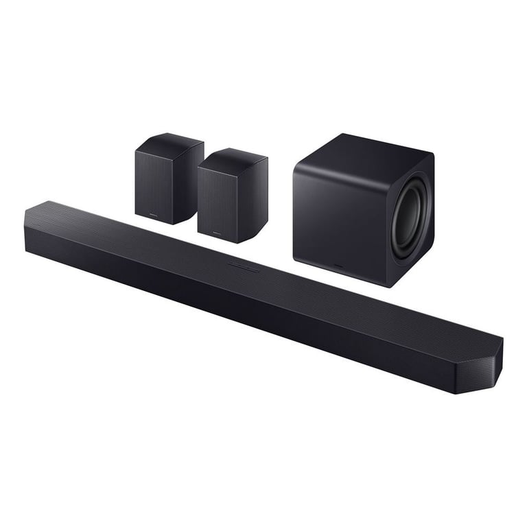 Barre de son Samsung Q Series HW-Q990H/ZF 11.1.4ch Dolby Atmos sans fil caisson + enceintes arrières Noir Titanium - Bon état Bon état reconditionné disponible sur Pixmania