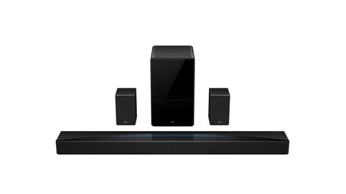 Barre de son Tcl Q85H Pro Dolby Atmos 7.1.4 ch Noir avec caisson de basses sans fil État correct TCL reconditionné disponible sur Fnac
