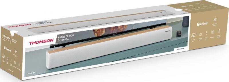 Barre de Son Thomson SB401BT 200W - Bluetooth 5.0 - Entrée Audio TV, Optique, AUX-IN 3,5 mm et Lect - Très bon état Très bon état Thomson reconditionné disponible sur Pixmania