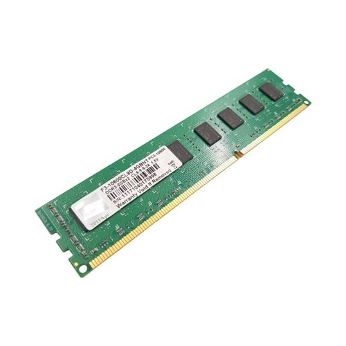 Barrette Mémoire 2Go RAM DDR3 G.Skill F3-10600CL9D-4GBNT DIMM PC3-10600 État correct reconditionné disponible sur Fnac
