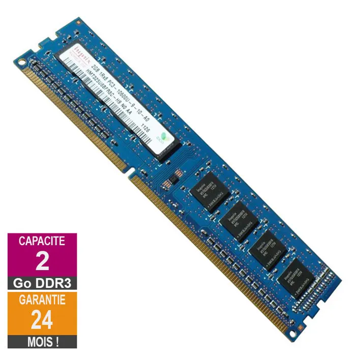 Acheter Barrette Mémoire 2Go RAM DDR3 Hynix HMT325U6BFR8C-H9 PC3-10600U 1333MHz 1Rx8 refurbished - 14,69 € Barrette Mémoire 2Go RAM DDR3 Hynix HMT325U6BFR8C-H9 PC3-10600U 1333MHz 1Rx8 refurbished reconditionné disponible sur Cdiscount Seconde Vie