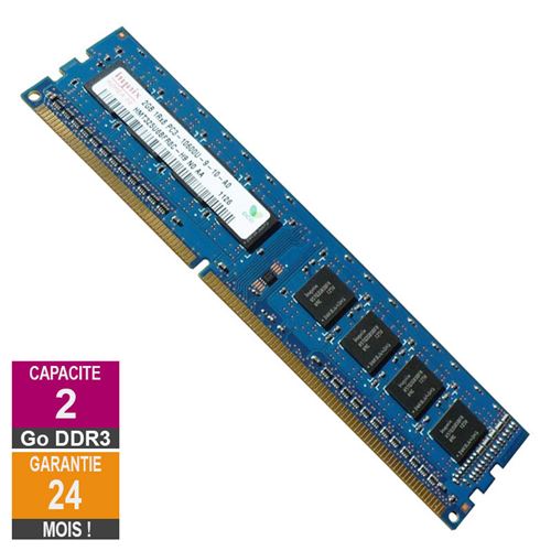 Barrette Mémoire 2Go RAM DDR3 Hynix HMT325U6BFR8C-H9 PC3-10600U 1333MHz 1Rx8 État correct reconditionné disponible sur Fnac