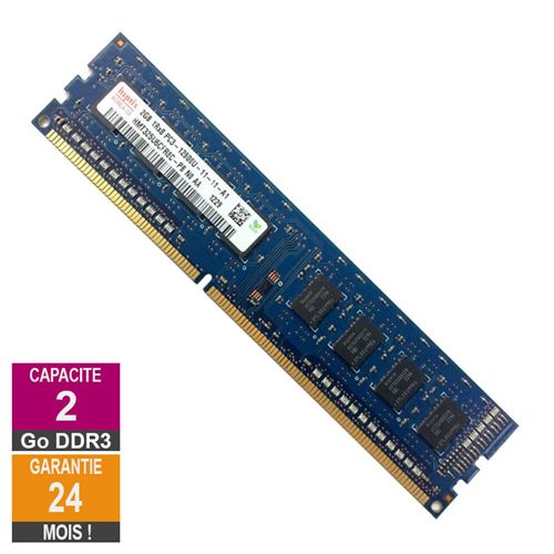 Acheter Barrette Mémoire 2Go RAM DDR3 Hynix HMT325U6CFR8C-PB PC3-12800U 1600MHz 1Rx8 État correct - 14,69 € Barrette Mémoire 2Go RAM DDR3 Hynix HMT325U6CFR8C-PB PC3-12800U 1600MHz 1Rx8 État correct reconditionné disponible sur Fnac
