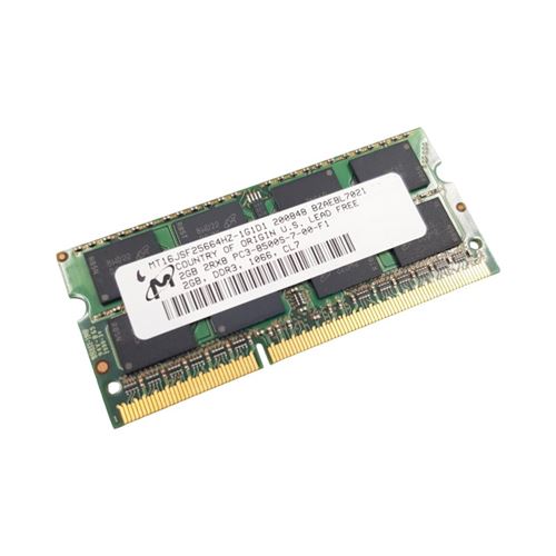 Acheter Barrette Mémoire 2Go RAM DDR3 Micron MT16JSF25664HZ-1G1D1 SO-DIMM PC3-8500S 1066MHz 2Rx8 État correct - 14,69 € Barrette Mémoire 2Go RAM DDR3 Micron MT16JSF25664HZ-1G1D1 SO-DIMM PC3-8500S 1066MHz 2Rx8 État correct N/A reconditionné disponible sur Fnac