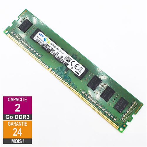 Barrette Mémoire 2Go RAM DDR3 Samsung M378B5773QB0-CK0 DIMM PC3-12800U 1Rx8 État correct - 14,69 € Barrette Mémoire 2Go RAM DDR3 Samsung M378B5773QB0-CK0 DIMM PC3-12800U 1Rx8 État correct reconditionné disponible sur Fnac
