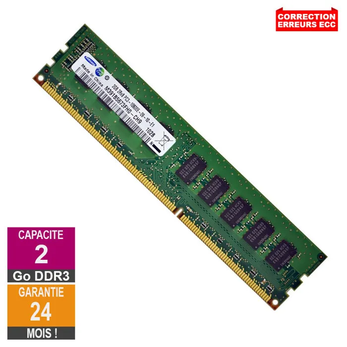 Barrette Mémoire 2Go RAM DDR3 Samsung M391B5673FH0-CH9 DIMM PC3-10600E Reconditionné - 14,21 € Barrette Mémoire 2Go RAM DDR3 Samsung M391B5673FH0-CH9 DIMM PC3-10600E Reconditionné Samsung reconditionné disponible sur Cdiscount Seconde Vie