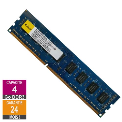 Acheter Barrette Mémoire 4Go RAM DDR3 Elixir M2X4G64CB8HG5N-DG DIMM PC3-12800U État correct - 21,09 € Barrette Mémoire 4Go RAM DDR3 Elixir M2X4G64CB8HG5N-DG DIMM PC3-12800U État correct N/A reconditionné disponible sur Fnac
