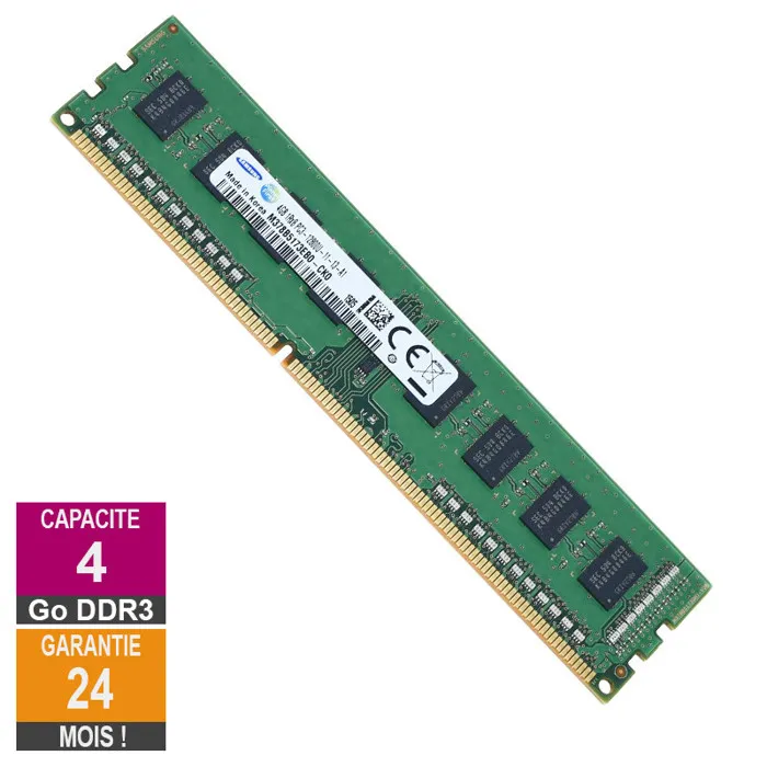 Barrette Mémoire 4Go RAM DDR3 Samsung M378B5173EB0-CK0 DIMM PC3-12800U 1Rx8 Reconditionné - 10,90 € Barrette Mémoire 4Go RAM DDR3 Samsung M378B5173EB0-CK0 DIMM PC3-12800U 1Rx8 Reconditionné Samsung reconditionné disponible sur Cdiscount Seconde Vie