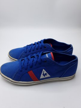 Basket bleu de seconde main de la gamme LE COQ SPORTIF - 10,00 € Basket bleu de seconde main de la gamme LE COQ SPORTIF reconditionné disponible sur Claquettes Market