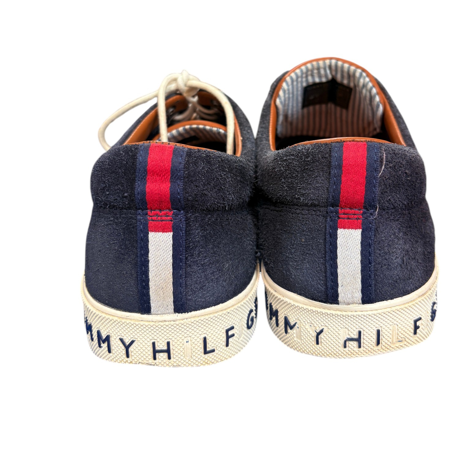 Voir photo 3 de Baskets basses Tommy Hilfiger \"Heritage Suede\" en daim bleu marine – Taille 43 Baskets basses Tommy Hilfiger \"Heritage Suede\" en daim bleu marine – Taille 43 Parfait état reconditionné photo 3