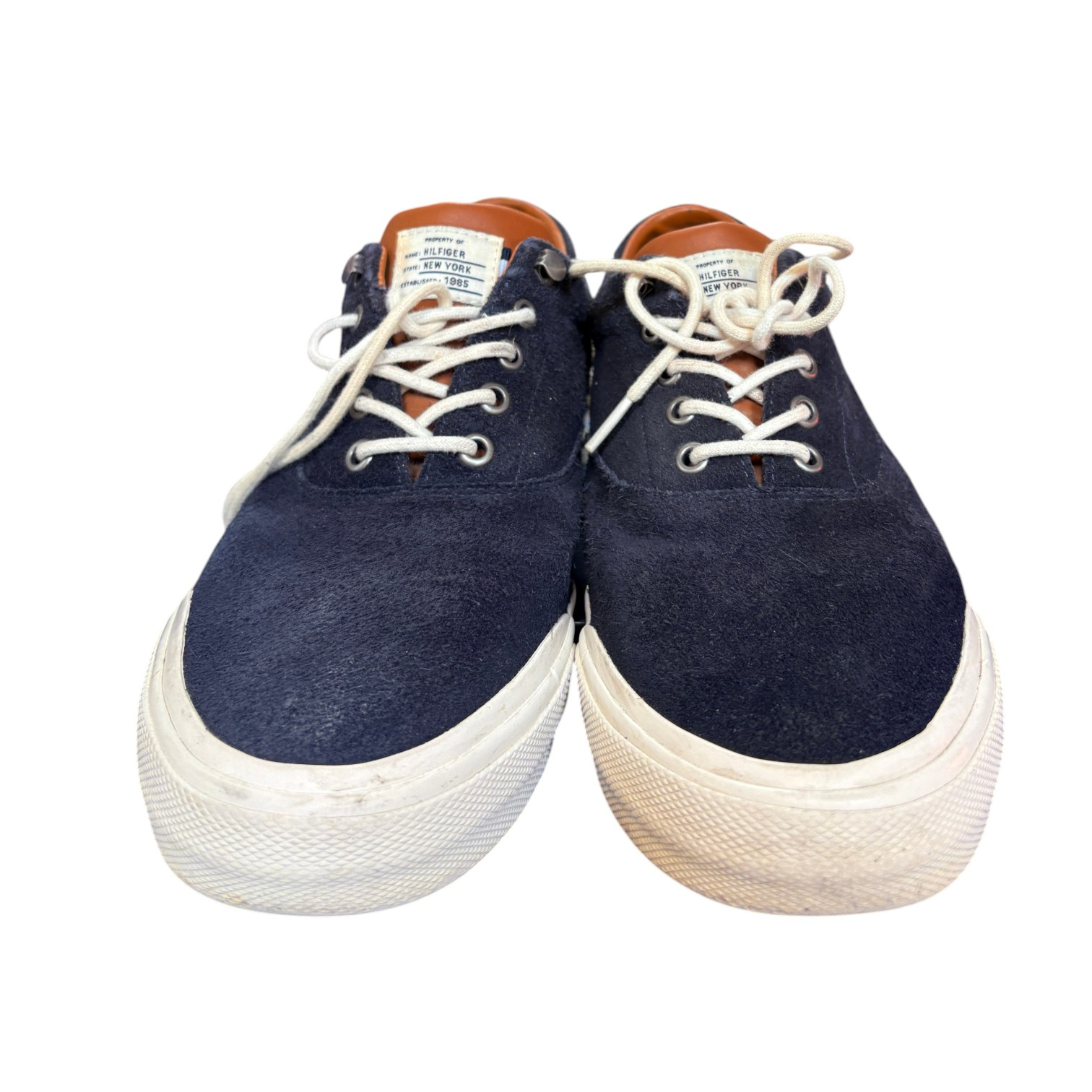 Voir photo 4 de Baskets basses Tommy Hilfiger \"Heritage Suede\" en daim bleu marine – Taille 43 Baskets basses Tommy Hilfiger \"Heritage Suede\" en daim bleu marine – Taille 43 Parfait état reconditionné photo 4