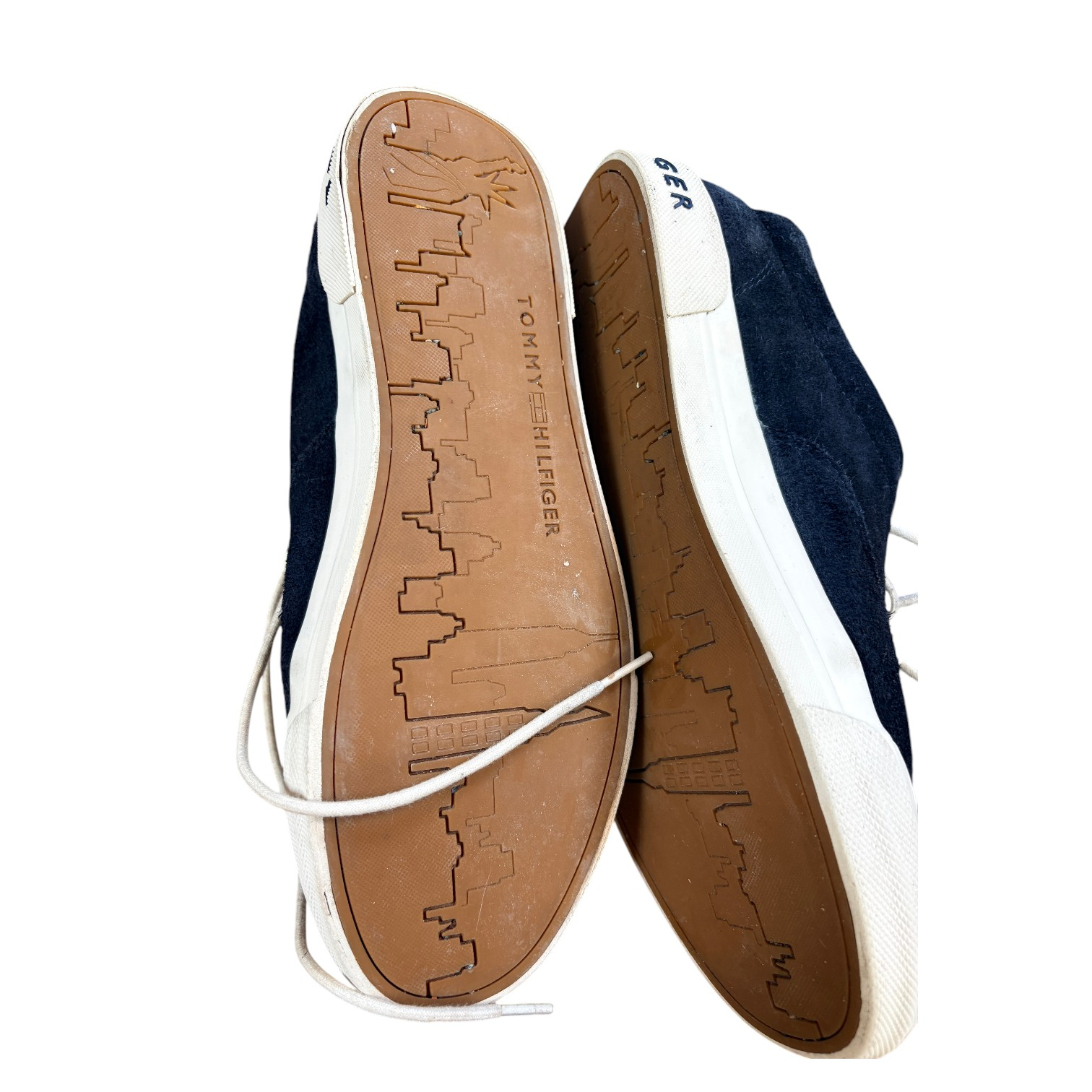 Voir photo 5 de Baskets basses Tommy Hilfiger \"Heritage Suede\" en daim bleu marine – Taille 43 Baskets basses Tommy Hilfiger \"Heritage Suede\" en daim bleu marine – Taille 43 Parfait état reconditionné photo 5