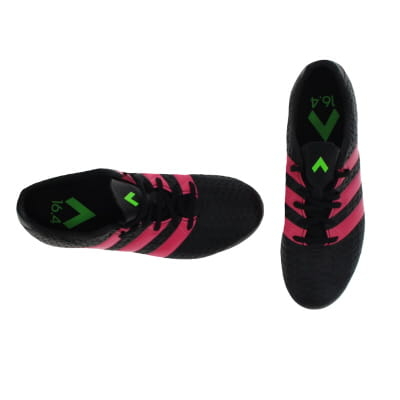 Voir photo 2 de Baskets de foot à crampons noirs et rose - garçon - Adidas - pointure 38 Baskets de foot à crampons noirs et rose - garçon - Adidas - pointure 38 reconditionné photo 2